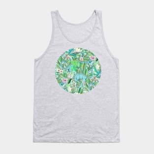 Improbable Botanical with Dinosaurs - soft pastels Tank Top